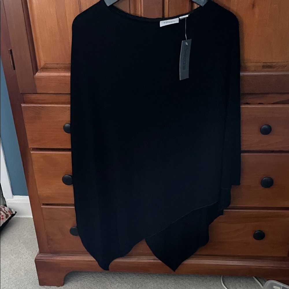 Elegant Black Women's Poncho
